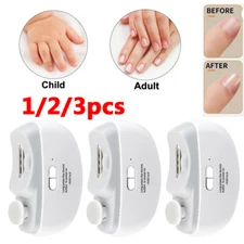 1-3x Electric Nail Clippers Automatic Safe Nail Clipper Trimmer Cutter Manicure