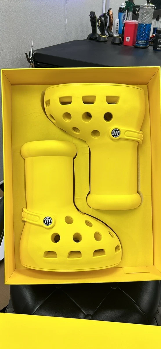 MSCHF x Crocs Big Red Boot 'Yellow' for Sale - Shop New & Used