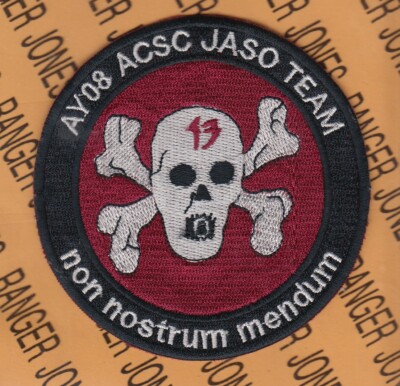 USAF Air Force Air Command Staff College JASO Team AY08 3.75'' patch c/e