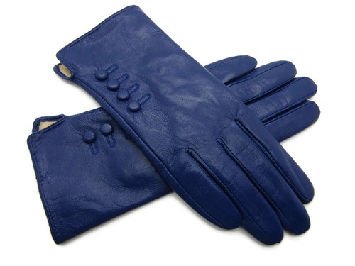 Ladies Premium High Super Soft Real Leather Gloves Winter Driving Fully Lined - Picture 189 of 226