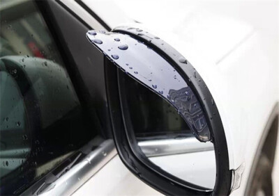 2x Schwarz Autospiegel Regenschutz Rückspiegel Regenschutz Abdeckung Schild UK