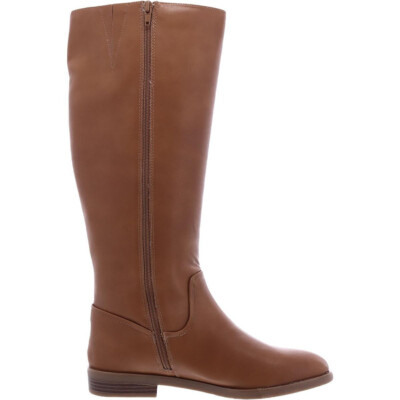 Style & Co. Womens Josephine Faux Knee-High Boots | Cognac Smooth | 8M.