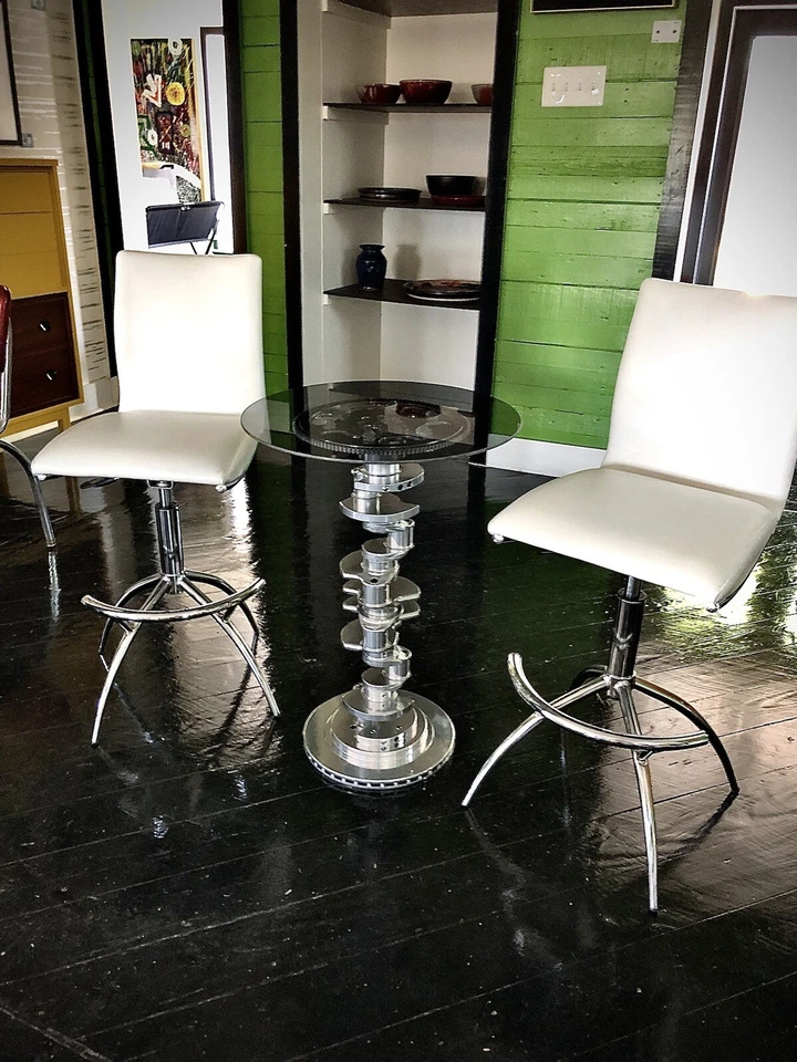 Mesa auxiliar de acero Mesa de cóctel Foto 4 de 4