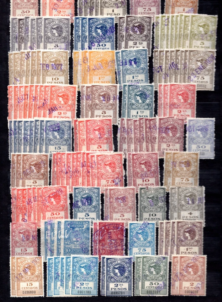 GRAN COLECCIÓN DE 350+ TARJETAS DE INGRESOS ARGENTINA 1900-1930 HASTA 10 PESOS Foto 2 de 4