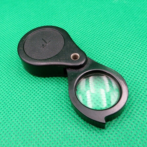 Vintage USSR Magnifying Glass 7x Loupe Folding Pocket Magnifier Soviet CCCP