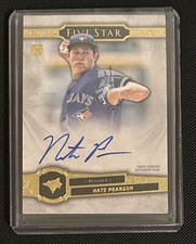 2021 Topps Five Star Gold Nate Pearson Rookie On Card Autograph Cubs Blue Jays