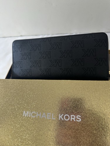Michael Kors Jet Set Travel Continental Leather Black - Picture 10 of 16