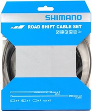 Shimano Road Bicycle SUS Stainless Shift Cable and Black Housing Set
