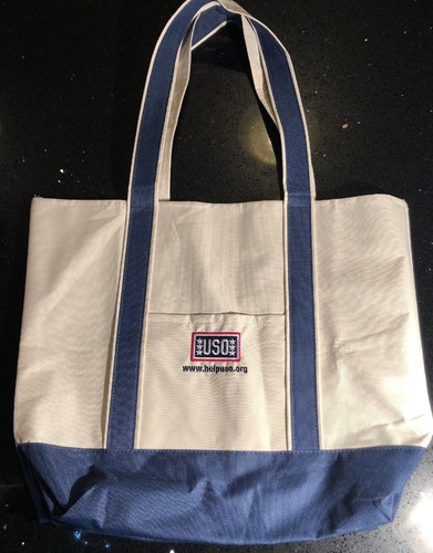 USO Canvas Tote Bag United Services 