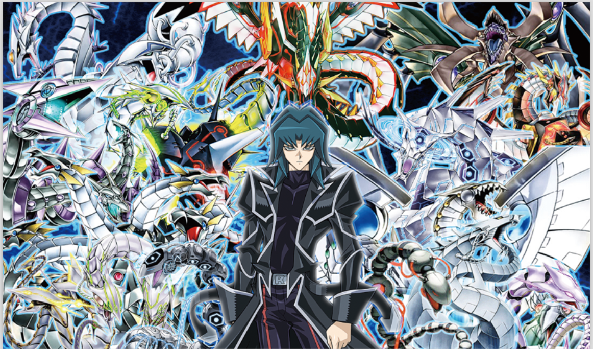 YuGiOh Duel Playmat Zane Truesdale & Cyber End Dragon TCG CCG DIY