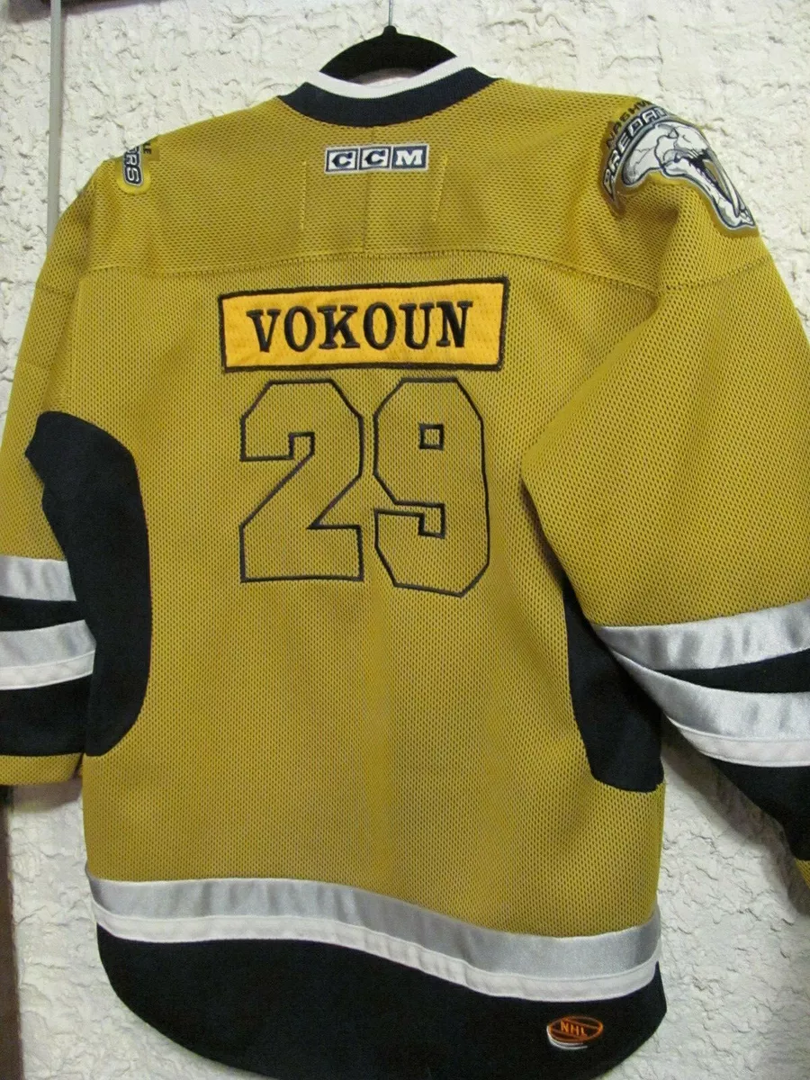 Tomas Vokoun 2005-2006 Nashville Predators Navy Set 1 Game Worn Jersey —  Desert Hockey Threads