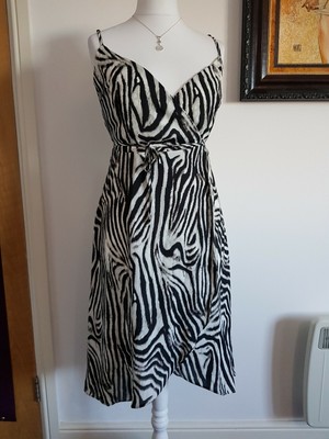 lipsy leopard print wrap dress