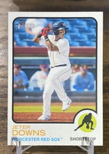 JETER DOWNS 2022 Topps Heritage Minor Baseball Card Worcester Red Sox #198