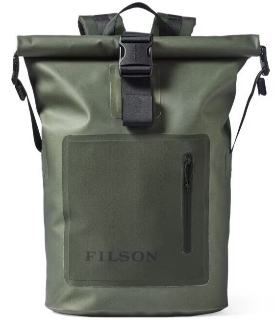 Filson Dry Backpack 20067743 Green Waterproof Black Neon TPU Nylon 