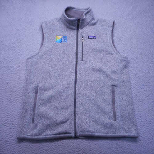 Patagonia Vest Men Extra Large Gray Fleece Better Sweater Gilet Zip Pockets - Picture 1 of 13