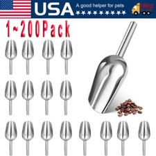 Stainless Steel Scoop Bar Ice Candy Dry Goods Popcorn Commercial Scooper 12oz