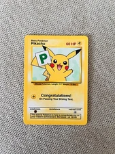 Driving Test Pikachu Promo Fun Card Pokemon