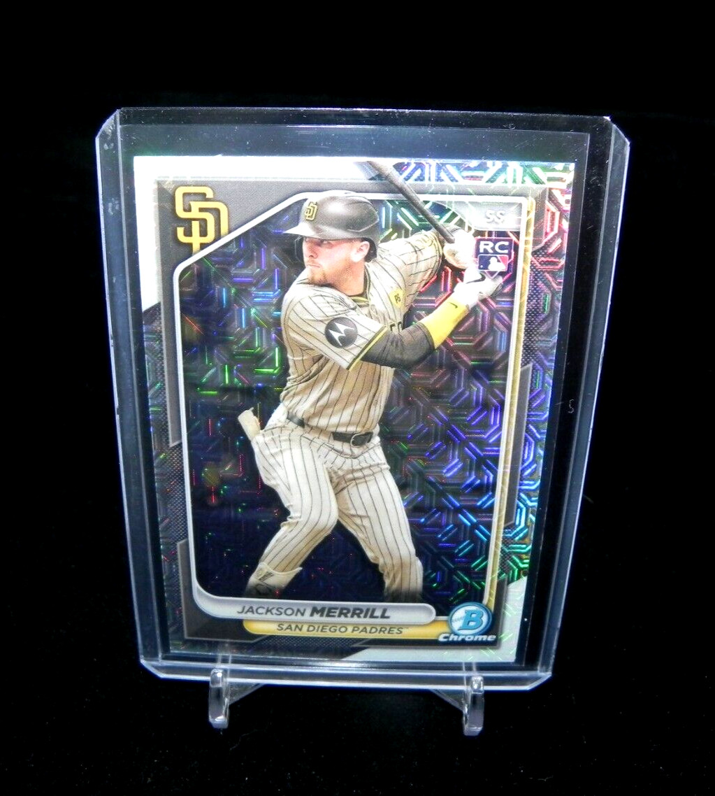 2024 Bowman Chrome Jackson Merrill #27 Mega Box Mojo Refractor RC Padres