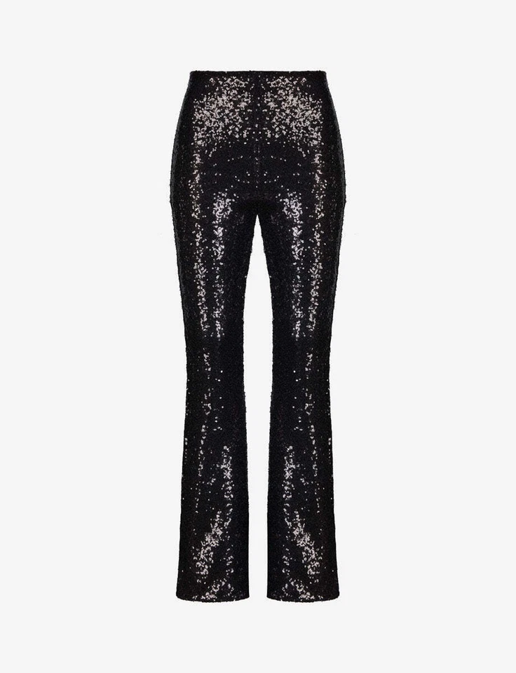 Commando Women's Sequin Flared Legging - Black - Image 3 of 3
