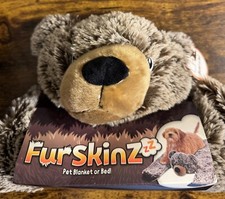FURSKINZ BEAR BLANKET OR BED FOR PETS SOFT PLUSH ADD PILLOW FOR BED New    