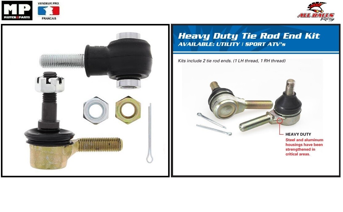 Kit rotules de direction 51-1036 de rechange haute durabilité Polaris