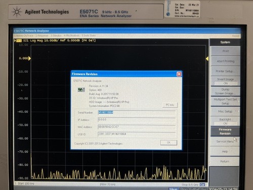 Agilent E5071C, 4-Port Network Analyzer, 8,5GHz, 019,480,UNQ, MY46110664 # - Picture 17 of 17