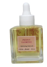 Home & Body Co Peony Jasmine Oil Hair Face Body Hydrating 4 oz New Glass Bottle