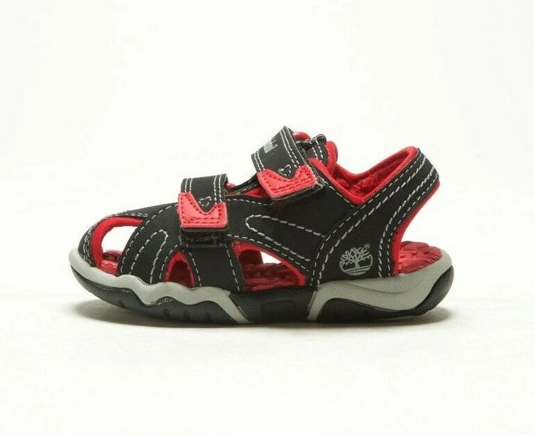 TIMBERLAND Toddler's Adventure Seeker Closed Toe Sandal 3484A Black Red