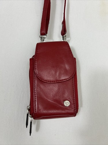 Travelon Safe ID Protect Your Idenity Zippered Compact Bag Red Small