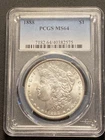 1888 P Morgan Silver Dollar PCGS MS64 Beautiful! Graded