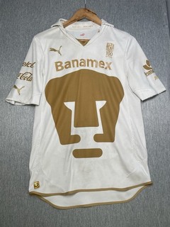 Pumas UNAM Puma Soccer Jersey Mens M White Gold Banamex Telcel Liga 100 Years
