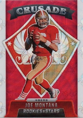 Joe Montana 2021 Panini Rookies & Stars Crusade Red Wave Prizm #CR-11 49ERS