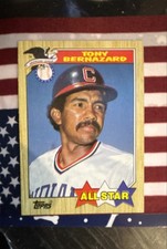 1987 Topps All-Star Tony Bernazard #607 Cleveland Guardians MLB baseball card 