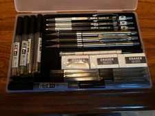 Nicpro 6PCS Metal Mechanical Pencil Set, Full Copper Drafting Pencil  2.0MM