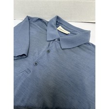 icebreaker Men's Blue Polo 100 Wool Size Large