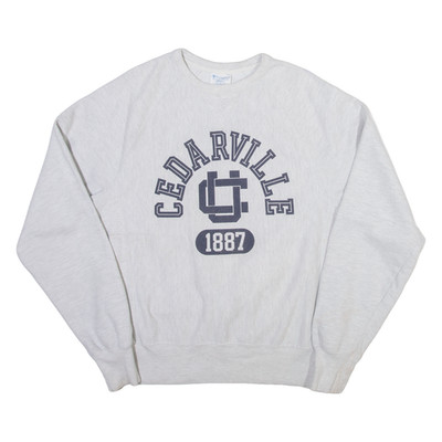 CHAMPION REVERSE WEAVE Cedarville University Herren Sweatshirt Grau USA S