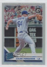 2019 Panini Donruss Optic Rated Rookies Holo Prizm Caleb Ferguson #62 s3g