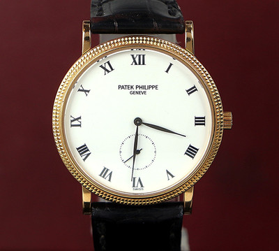 Patek Philippe 33.5mm Calatrava 18k Yellow Gold Manual Wind Watch 3919J
