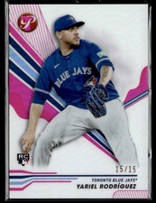 2024 Topps Pristine Pink Refractors Yariel Rodriguez RC #15/15 Toronto Blue Jays