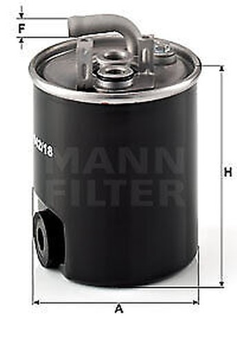 WK 842/18 Mann-Filter Kraftstofffilter FüR MERCEDES-BENZ-image