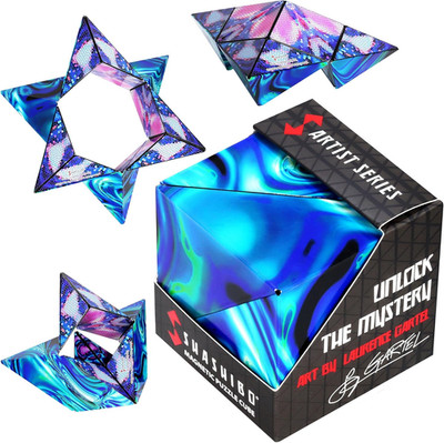 Shashibo Shape Shifting Box - Award-Winning STEM Fidget Toy with Strong Magnets