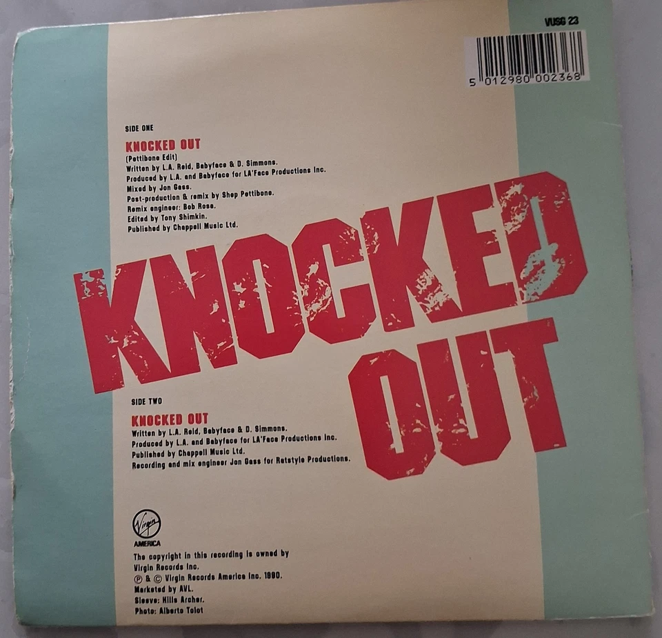Paula Abdul - Knocked Out (1990 7inch Vinyl Single Gatefold Sleeve) VG+/VG+ - Image 3 of 4