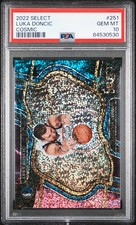 2022-23 Panini Select #251 Luka Doncic Cosmic Prizms PSA 10