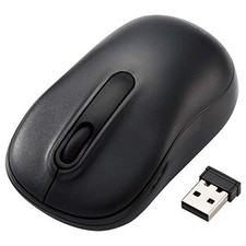 ELECOM Wireless Mouse M-DY11DRSKBK Static sound 3 button M size Black