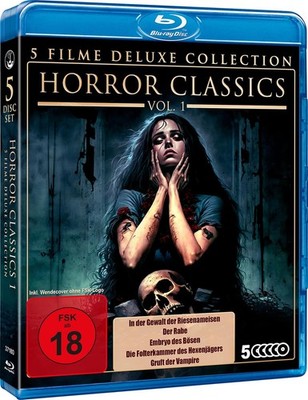 Horror Classics Vol. 1 - Deluxe Collection (5 BDs) Blu-ray FSK18  *NEU*OVP*