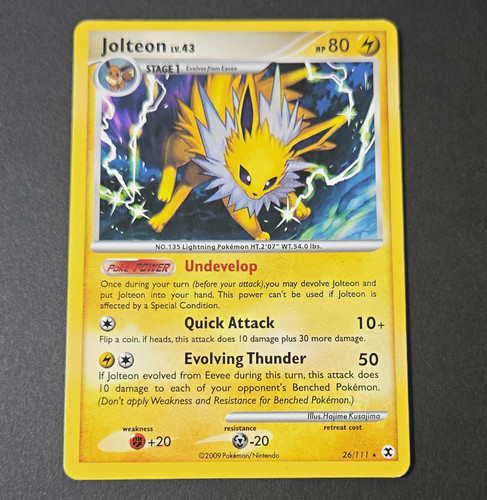 The Pokémon Company Jolteon 26/111 Rising Rivals Rare Regular 80HP Eng 2009
