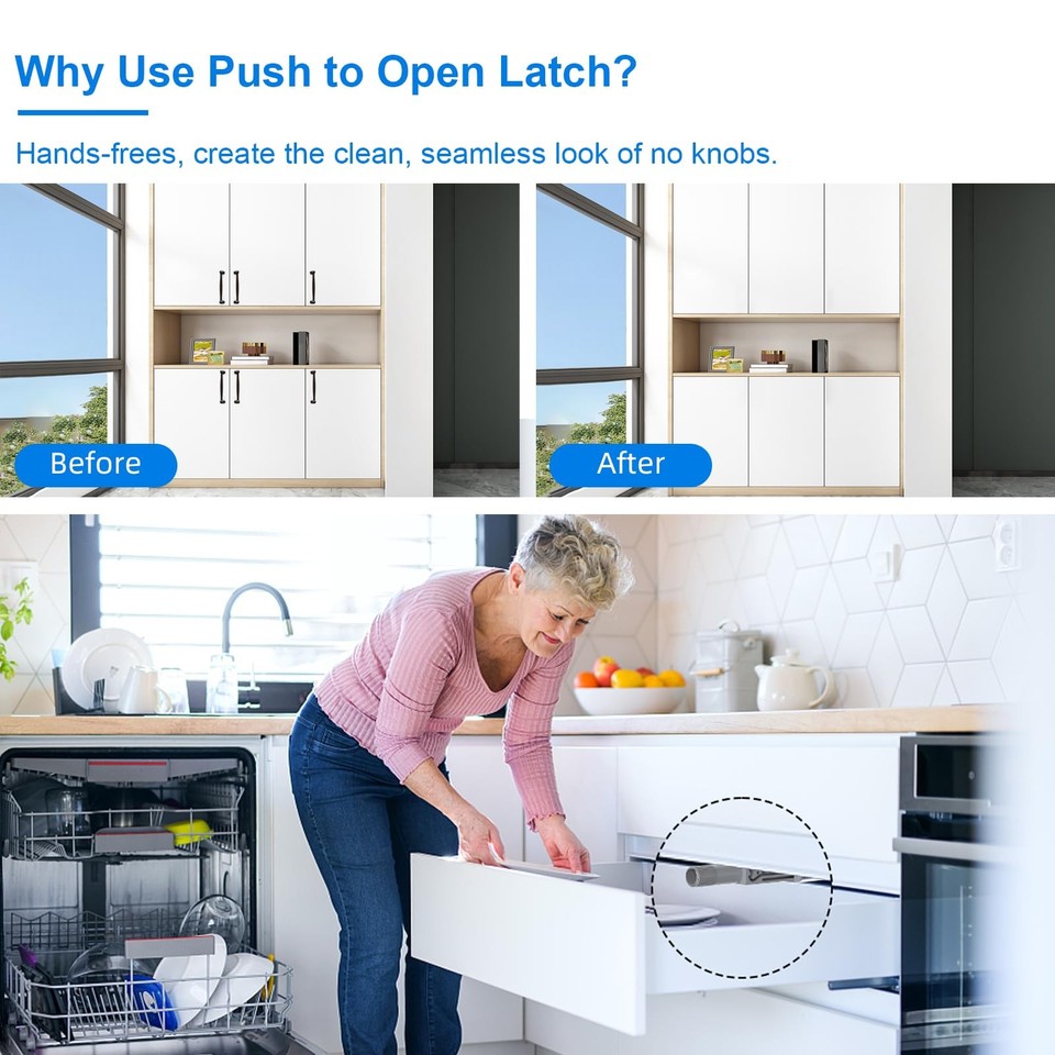 20 Pack Push Catch for Hardware Heavy Duty Kitchen