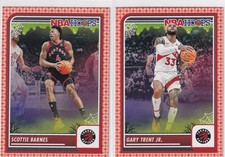 LOT (2) 2023-24 NBA HOOPS ORANGE SCOTTIE BARNES GARY TRENT JR. RAPTORS - 697