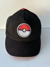 Kids' Pokemon Pokeball Baseball Hat - Black