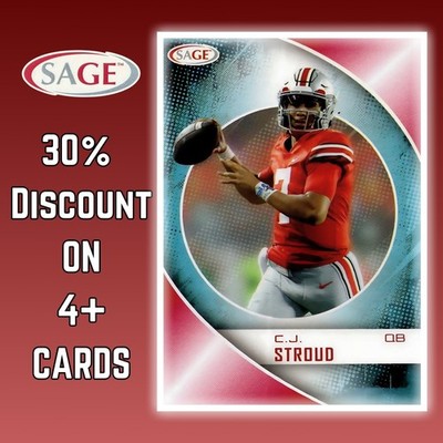2023 Sage Football High Series Cards - RED Parallels - You Pick! Base + Inserts